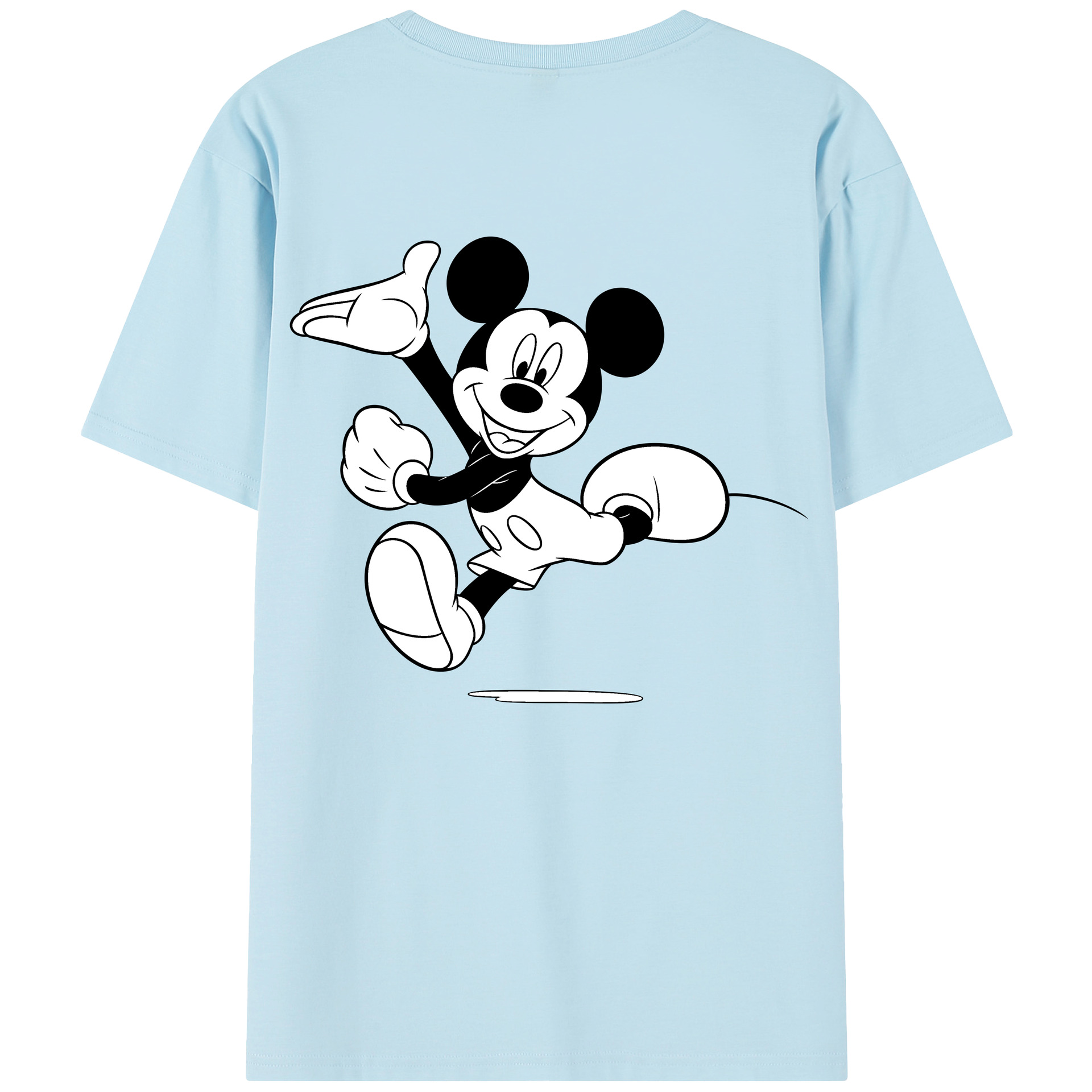 （画像用） ミッキーマウス Mickey Mouse 綿100％半袖Tシャツ（背面プリント）